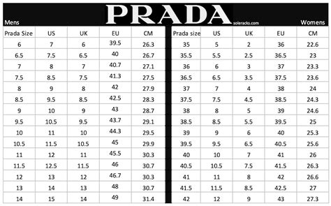 prada womens shoes size chart|prada sneaker size chart.